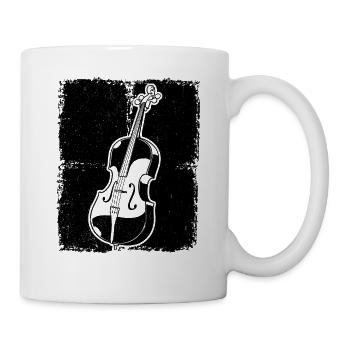 Cello Cellospieler Cellist - Tasse - Weiß - Rechts
