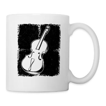 Cello cello player cellist - Mug - white - Right