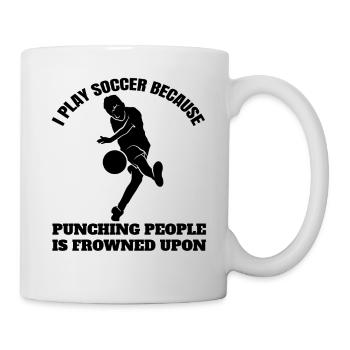 Football Player Football Team Football Design - Mug blanc - blanc - Droite