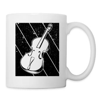 Cello Cellospieler Cellist - Tasse - Weiß - Rechts