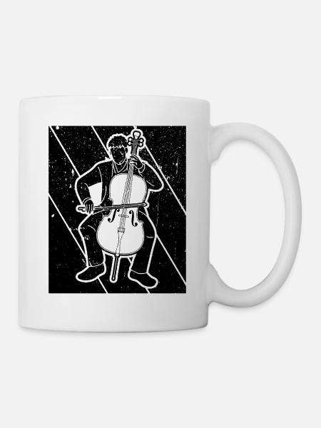 Cello Cellospieler Cellist - Tasse - Weiß