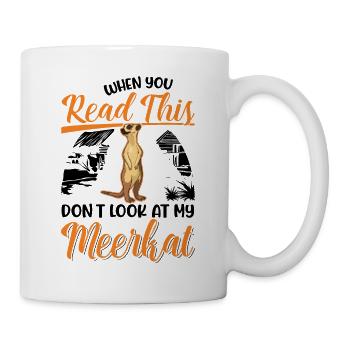 Cadeau de suricate Suricate - Mug blanc - blanc - Droite