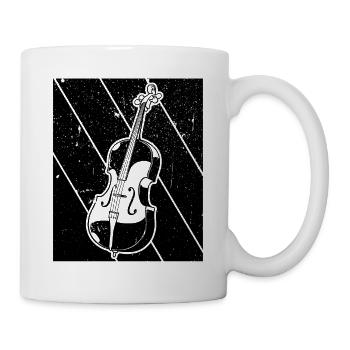 Cello Cellospieler Cellist - Tasse - Weiß - Rechts