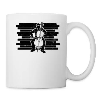 Cello player Cellist - Mug - white - Right