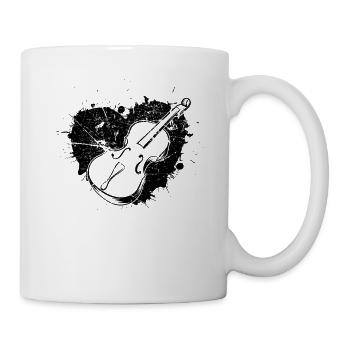 Cello player Cellist - Mug - white - Right