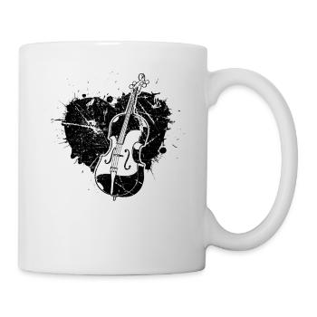Cello cello player cellist - Mug - white - Right
