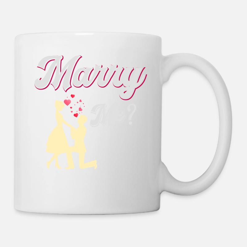 Heirate mich - Tasse - Weiß