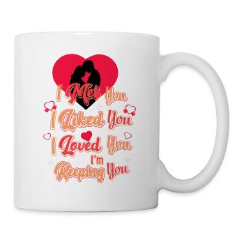 Ich liebe dich - Tasse - Weiß - Rechts