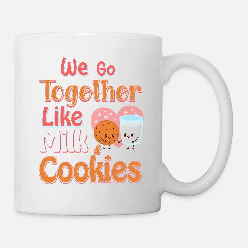 Nous appartenons ensemble comme le lait et les biscuits - Mug blanc - blanc