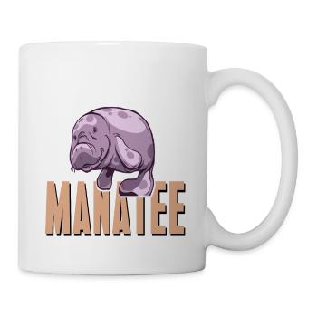 Save The Manatee Retro Animal Wildlife Lover - Mug - white - Right