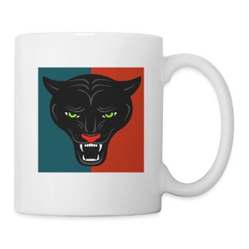 Wildlife America Retro Panther Animal Lover - Tasse - Weiß - Rechts