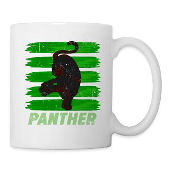 Retro Vintage Panther Wildlife T-Shirt - Mug blanc - blanc - Droite