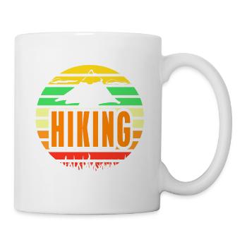 Hiking Retro Awesome Hiker Wildlife Designs - Mug - white - Right