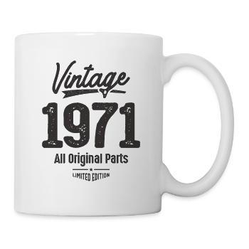 Vintage 1971 - 52nd Birthday Classic Born 1971 - Mug - white - Right