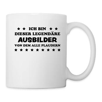Ausbilder Beruf Lustiger Spruch Ausbilder Geschenk - Tasse - Weiß - Rechts