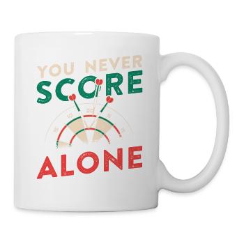 You Never Score Alone - Tasse - Weiß - Rechts