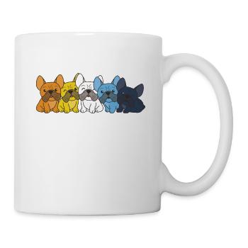 aroace Flag French Bulldog Pride LGBTQ dogs - Mug - white - Right