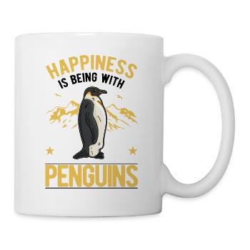 Happiness is being with Penguins Penguin - Mug - white - Right