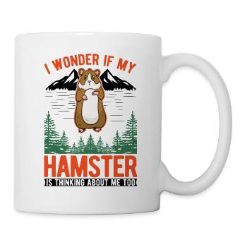Hamster Hamster Wheel Golden Hamster Hamster - Mug - white - Right