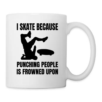 Skateboard Skating Skateboarding Skate Fan Skater - Mug - white - Right