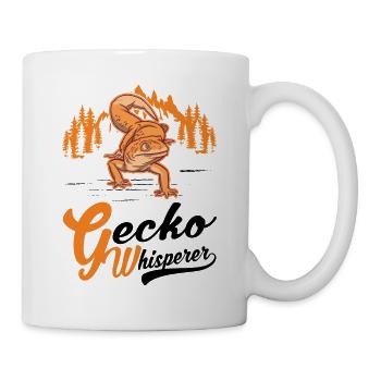 Gecko Flüsterer Gecko Whisperer Leopardgecko - Tasse - Weiß - Rechts