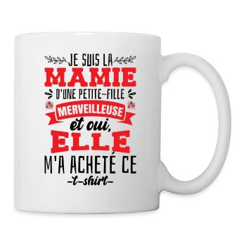 Mamie D'Une Petite-Fille Merveilleuse - Mug blanc - blanc - Droite