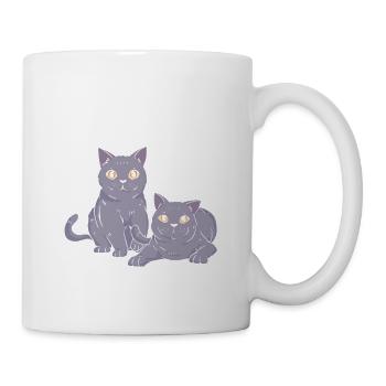 Was ist besser als eine Britische Kurzhaar Katze? - Tasse - Weiß - Rechts