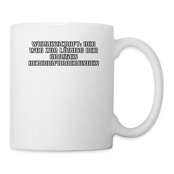 Wissenschaft - Wissenschaft: Der Weg zur Lösung - Tasse - Weiß - Rechts