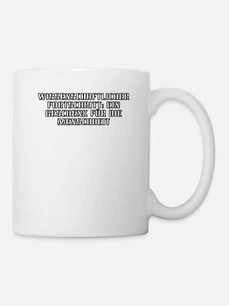 Wissenschaft - Wissenschaftlicher Fortschritt: - Tasse - Weiß