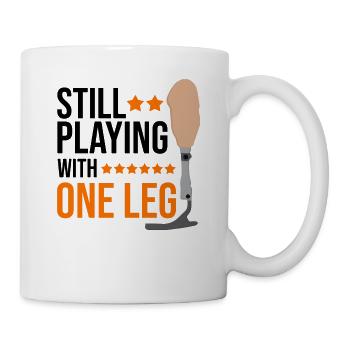 Artificial limb design for leg prosthesis - Mug - white - Right