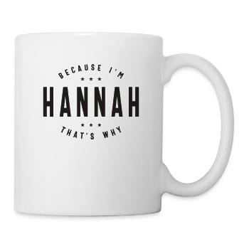 Hannah Name Personalized Birthday Name Hannah - Mug - white - Right