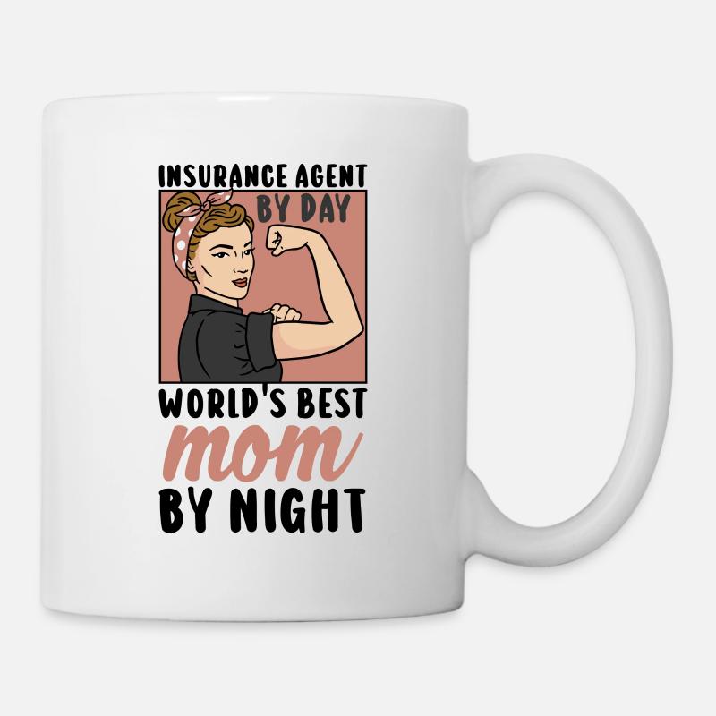 Agent d’assurance Évaluateur Courtier d’assurance - Mug blanc - blanc