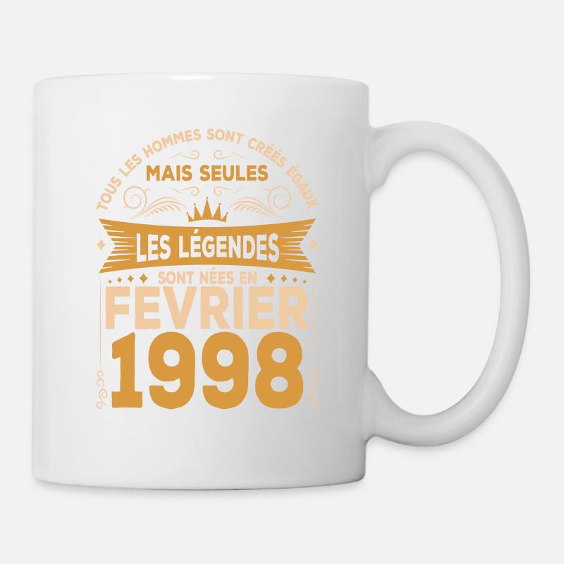 Les Légendes Sont Nées En Février 1998 - Mug blanc - blanc