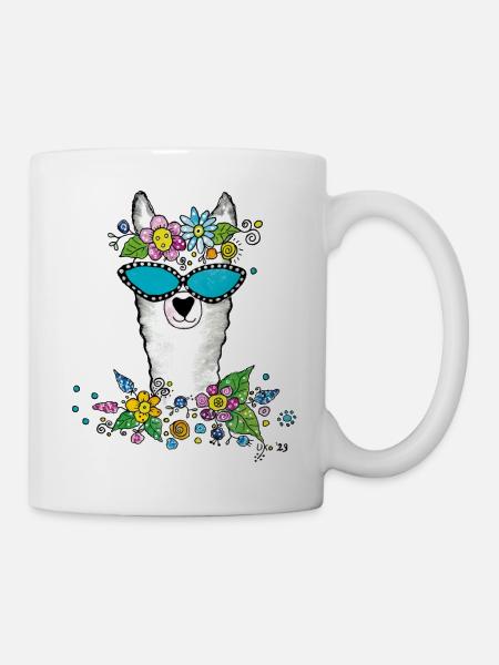 Funny Alpaca Lama - Mug - white