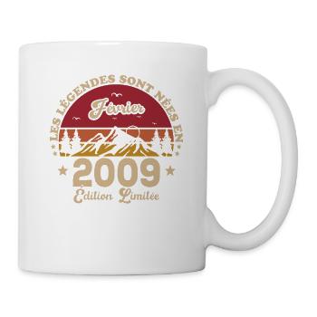 Les Légendes Sont Nées En Février 2009 - Mug blanc - blanc - Droite