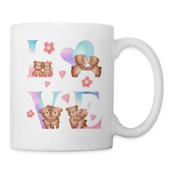 BEARY AMOUREUX - Mug blanc - blanc - Droite
