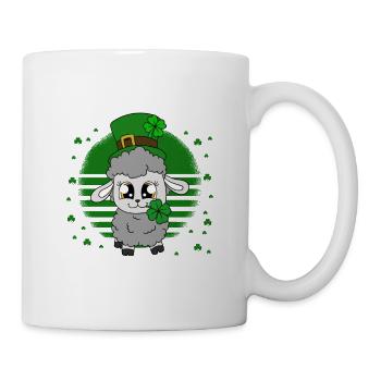 Sheep Shamrocks Saint Patrick's Day - Mug - white - Right