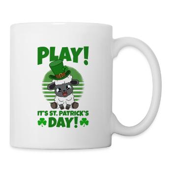 Sheep Shamrocks Saint Patrick's Day - Mug - white - Right