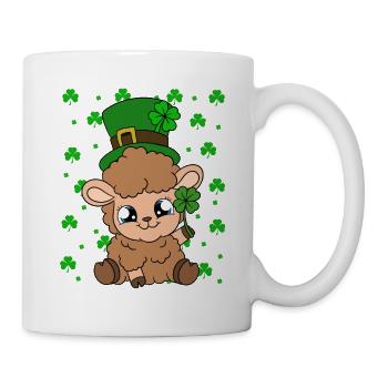 Sheep Shamrocks Saint Patrick's Day - Mug - white - Right