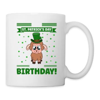 Sheep Shamrocks Saint Patrick's Day - Tasse - Weiß - Rechts