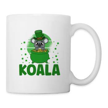 Cute Koala with Hat Saint Patrick's Day - Mug - white - Right