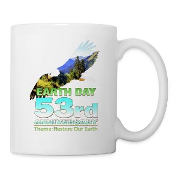 Retro Grün umweltfreundlich für den Tag der Erde 2023 Awaren - Tasse - Weiß - Rechts