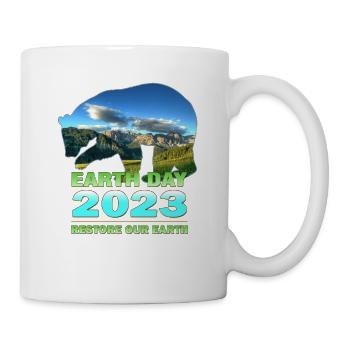Restore Our Earth for Earth Day 2023 Celebration - Mug - white - Right
