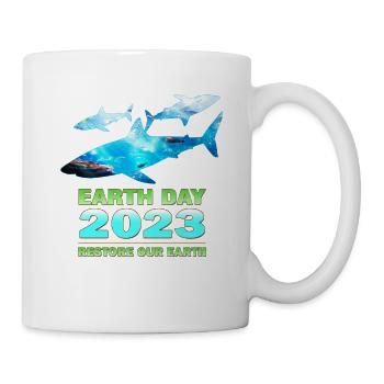 Restore Our Earth: Earth Day 2023 Thema - Tasse - Weiß - Rechts