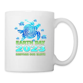 April Earth Day Bewusstsein - Tasse - Weiß - Rechts