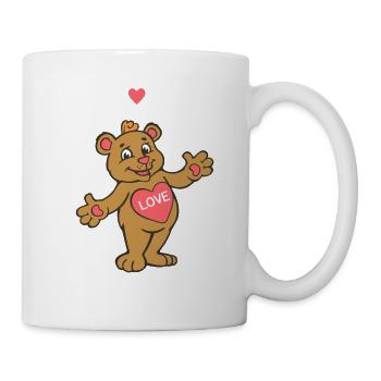 Câlins gratuits Teddy Bear - Mug blanc - blanc - Droite