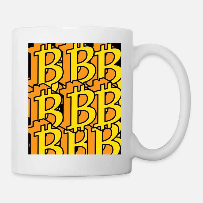 Bitcoin design - Tasse - Weiß
