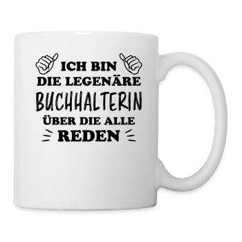Buchhalterin Spruch Finanzen Buchhalterin Geschenk - Tasse - Weiß - Rechts