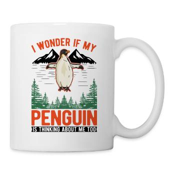 Pinguin Penguin Kaiserpinguin Gelbaugenpinguin - Tasse - Weiß - Rechts