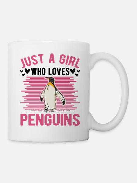 Pinguin Mädchen Penguin - Tasse - Weiß